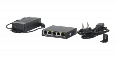 Коммутатор PoE GIGALINK GL-SW-F001-04P.r2, 4 порта, 60Вт