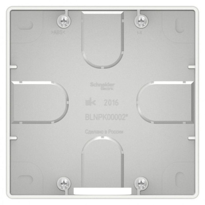 Коробка подъемная СП Blanca для силовых розеток бел. SE BLNPK000021