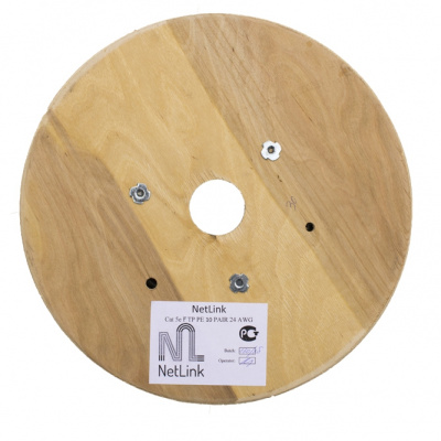 Кабель NetLink NL-CU FTP 10PR 24AWG CAT5 305м. черный внешний