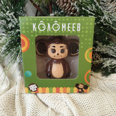 Ёлочное украшение "Чебурашка", в подарочной упаковке, h-9 см