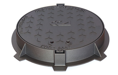 Люк чугунный с замком ВЧШГ тип ТМ "Д400" КК.2-60 ГОСТ3634